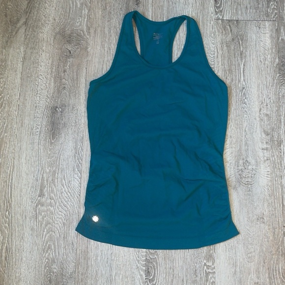 Athleta speed seamless Teal Racerback Tank Top size small in teal workout - Picture 2 of 6